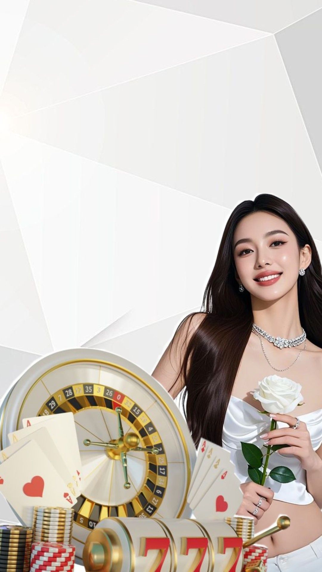 Live roulette table with professional dealer and betting interface